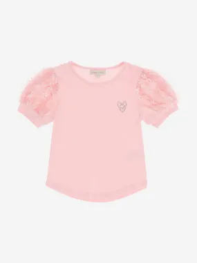 Angels Face Girls Nice Sparkle Top in Pink