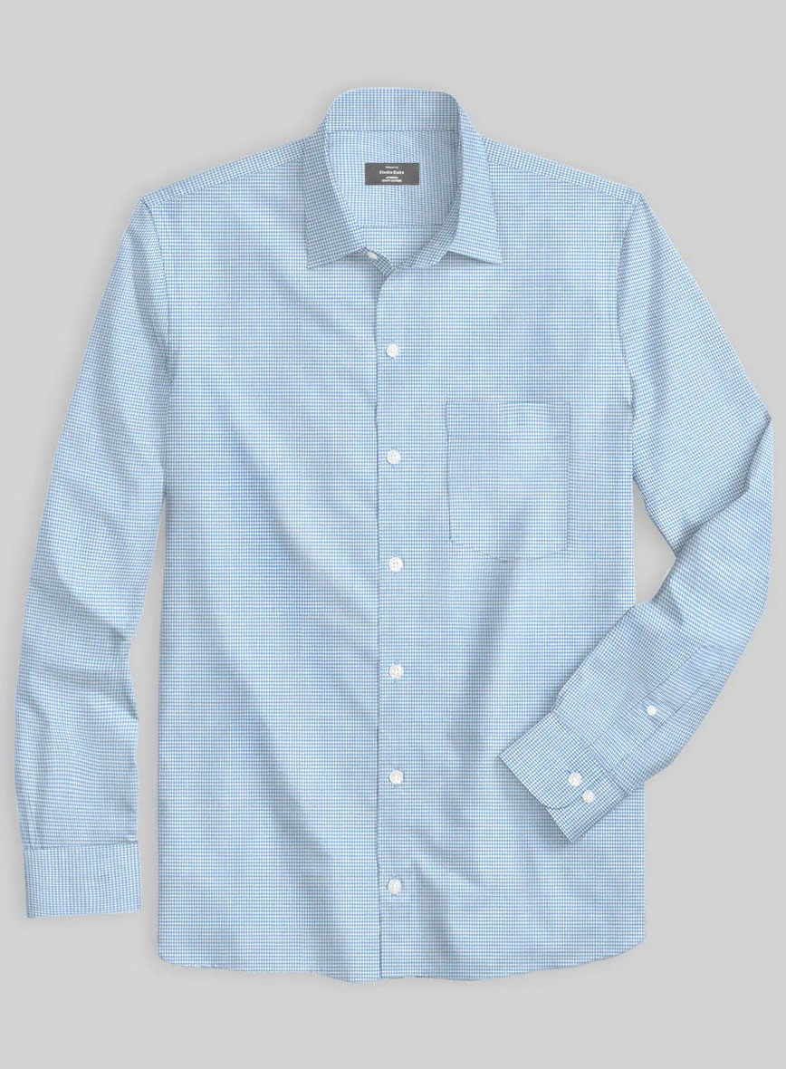 Italian Blue Puppytooth Shirt