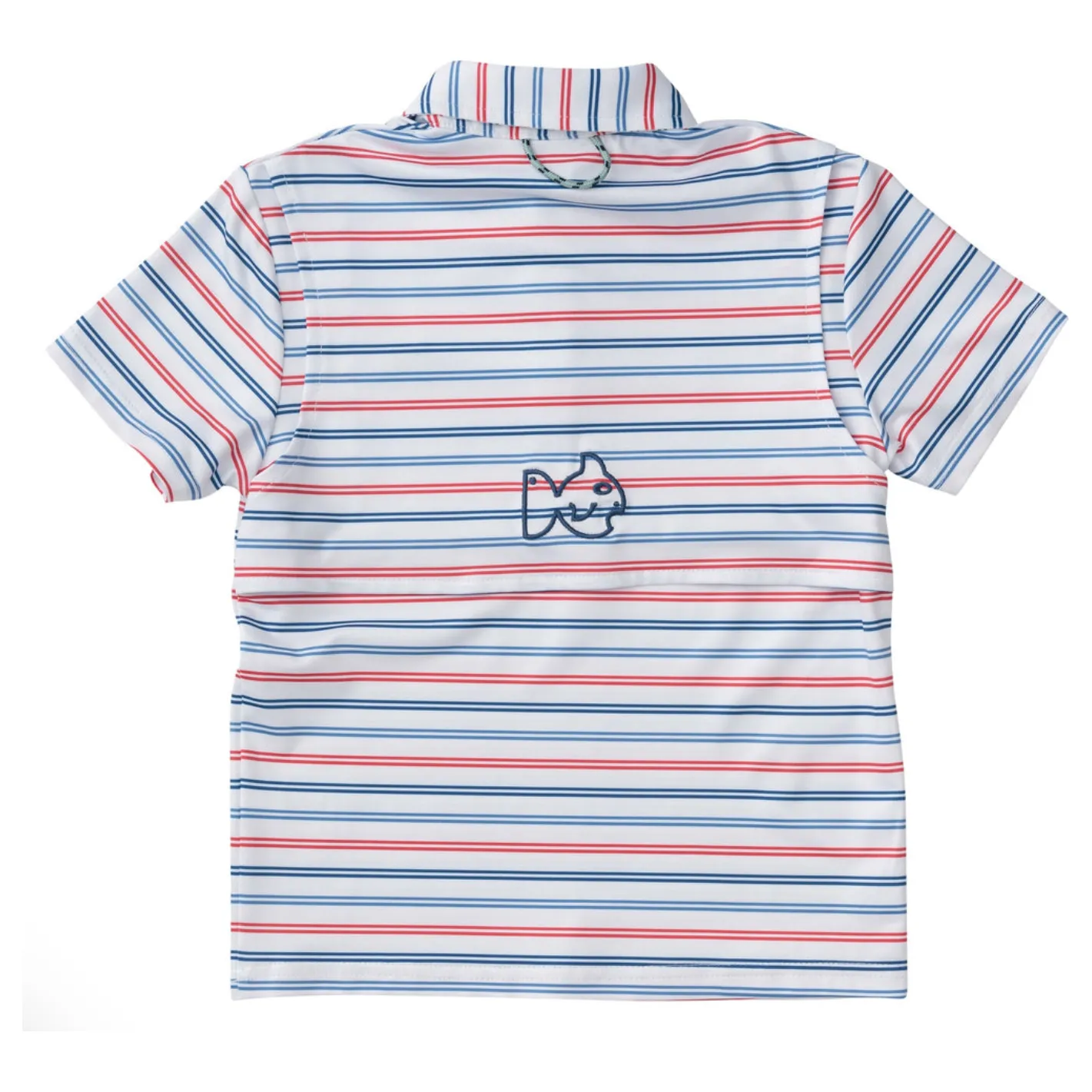Pro Performance Polo in USA Stripe