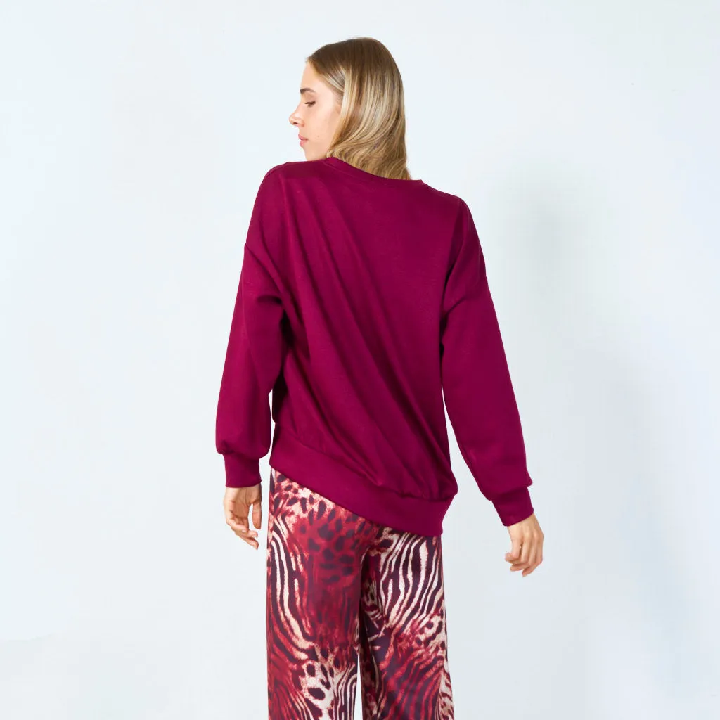 Wake me for champagne sweatshirt wholesale