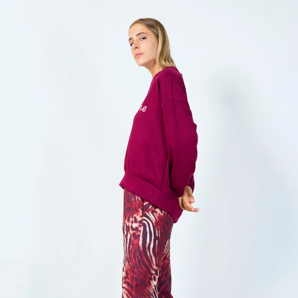 Wake me for champagne sweatshirt wholesale