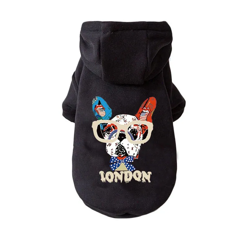 Winter Warm Dog Hoodies - Cozy Pet Clothes for Small to Medium Dogs and Cats