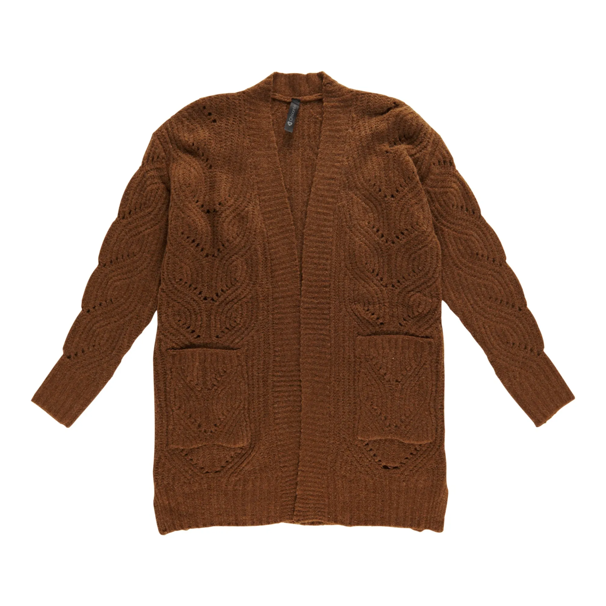 Women's Cable Open Front Cardigan