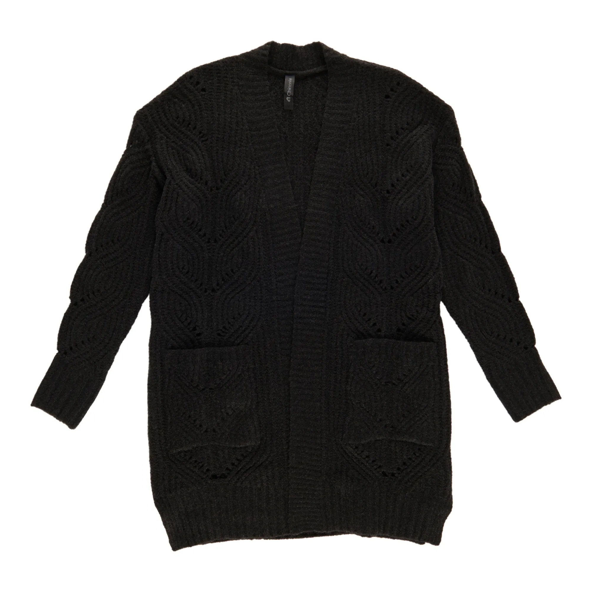 Women's Cable Open Front Cardigan