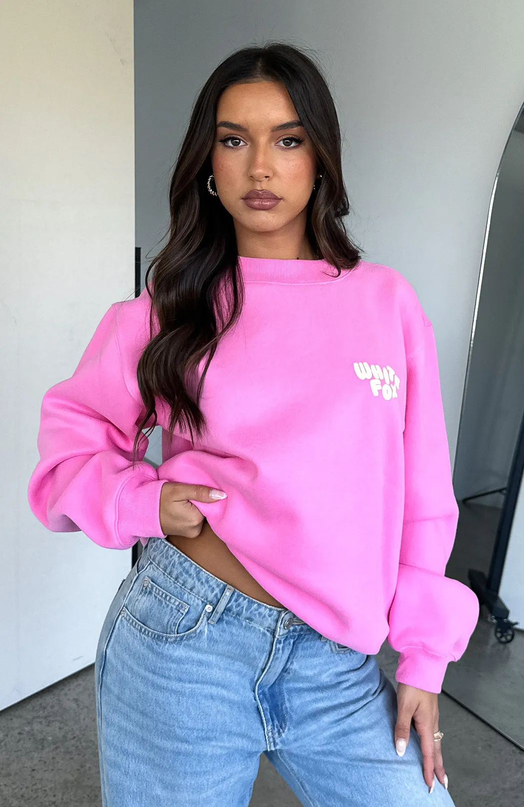 You're Always Right Oversized Sweater Pink